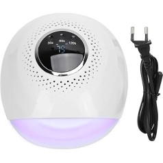 ‎Uxsiya Rechargeable LED UV Nail Dryer Lamp Timing Gel Polish Nail Polish Machine Nail Polish Dryer for Home Use Manicure Nail Item No. (EU Plug)