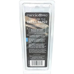 Cuccio 50 x Black Pedicure Refill Paper 80 Grit