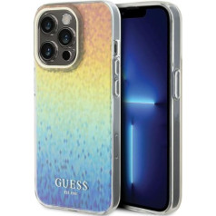Guess IML Faceted Mirror Disco Iridescent Case for iPhone Apple 15 Pro Max