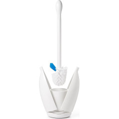 OXO GG Toilet Brush W/ Rim Cleaner White