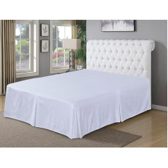 800 Thread Count 100% Pure Egyptian Cotton Sateen Super Soft Hotel Quality White King Size Valance Sheet