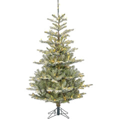 Black Box Trees Celtis mākslīgā Ziemassvētku eglīte ar LED gaismiņām - H155 x Ø97cm - zaļa matēta apdare