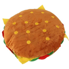 Wifehelper Creative Dekoratīvais spilvens, simulācijas Burger spilvens Fall Throw spilvens Cover Dīvāna jostas spilvens Super mīksts bērnu mājsaimniecības dekoratīvais spilvens