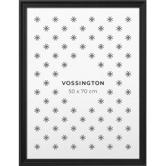 Vossington Picture Frame 50 x 70 cm Black Baroque Decorative Mix of Traditional and Modern Design Antique Poster Frame Frame for 1 Picture, Poster or Puzzle in the Format 50 x 70 cm (70 x 50 cm)