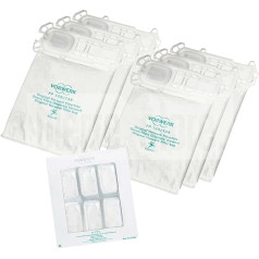 6 Original Vacuum Cleaner Bags + 6 Scented Dovina Fragrance Chips for Vorwerk Kobold Vacuum Cleaner VK 135 and VK 136