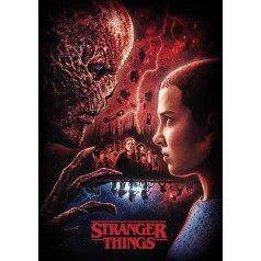 Vilnas sega Stranger Things - Vecna v Eleven Design - gultas pārklājs - 100% poliesters - 100 x 150 cm