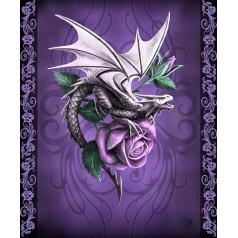 YISUMEI Sega 150 x 200 cm Mīļas segas Soft Flannel Soft Fleece Blanket Bed Throw Dragon Beauty