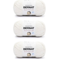 Bernat Bundle Up Marshmallow dzija 3 iepakojumi pa 141 g poliestera 4 vidējā (Worsted dzija) 267 jardi Adīšana / Tamborēšana