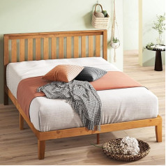 Zinus EU-PWPBHO-12K Platform Bed, Wood Metal, Rustic Pine, 140 x 190 cm