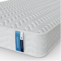 Summerby Spoles Hybrid King Size matracis putas Memory Foam Coil Spring Mīksts adīts pārvalks Hipoalerģiskas šķiedras White King Size