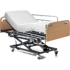 Ferlex - Geriatric Articulated Bed with Lift Trolley (105 x 190, Railing + Sanitary Mattress + Headboard and Bracket)