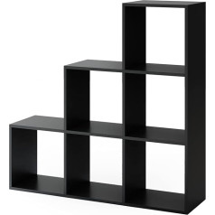 Vicco Stair Shelf Black 105 x 107.5 cm