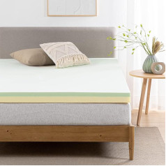 Zinus Oeko-Tex Green Tea Memory Foam Mattress Topper 90 x 190 cm matracim, gultai un dīvānam