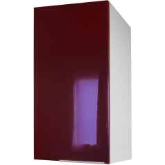 Berlioz Créations Berlioz Creations CP3HD Wall Cabinet for Kitchen with 1 Door in Bordeaux High Gloss 30 x 34 x 70 cm 100 Percent Made in France