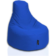 Bubibag Gamer Bean Bag, atpūtas krēsls, spēļu bean maisiņi, iekštelpu un āra spilveni bērniem un pieaugušajiem (80 cm diametrs, zils)