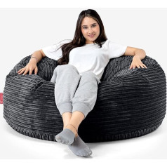 Lounge Pug , Mammoth XXL dīvāns Bean Bag milzu krēsls Cord Black