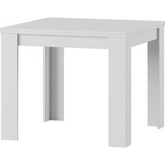 Furniture24 Saturn saliekamais pusdienu galds 90-180 cm Matt White