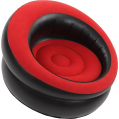 Cosiki Надувной диван, экологически чистый надувной диван с быстрым надуванием для офиса (красный)
