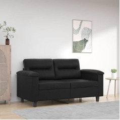 ZEYUAN 2-vietė sofa juoda 120 cm, odos imitacija, poilsio sofa, sofos ir kušetės, poilsio sofa, sofa į kambarį, sofa su miegojimo funkcija - 359578