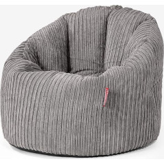 Lounge Pug , Mīļš atpūtas krēsls Dīvāns gulta Cord Slate Grey