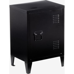 Sklum Pohpli Side Table Cabinet Metal Black