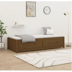 Ciadaz Day Bed, Sofa Bed, Couch with Sleep Function, Sofa Bed, Sofa Bed, Sofa Bed, Sofa Bed, Daybed, Couch Bed, Youth Bed, Honey Brown, 80 x 200 cm, Solid Pine Wood