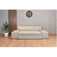 Quattro Meble London FS 220 cm natūralios odos sofa su lovos funkcija Miego funkcija Odinė sofa Natūralios odos sofa Pasirinktos spalvos