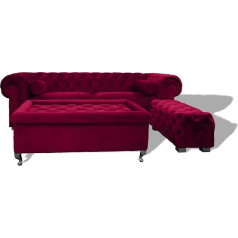 Jvmoebel Chesterfield Sofa Upholstery Designer Couchen Sofa Set Couch SLIII Sofa No. 24