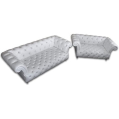 Jvmoebel Dizainas Chesterfield sofos komplektas 3+2 sofos odinė sofa apmušalai sofos dizaineris