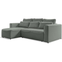 Miuform Corner Sofa with Sleep Function and Bed Box, Homely Tommy, Living Landscape with Sleep Function, Sofa L Shape, Couch L Shape, Living Landscape L-Shape, Couch 3-Seater Sofa with Bed Function