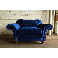 Jvmoebel Chesterfield 1055 Armchair TV Design Upholstered Sofa Couch Couch Couch Sofas Textile