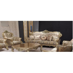 Jv Möbel Классический трехместный диван 3 Seater Sofa 3 Seater Sofas Fabric Style Baroque Living Room Seat New