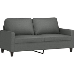 Hommdiy Sofa fotelis, sofa fotelis su porankiu, atlošo pagalvėlė, Chaise Longue Club fotelis, minkštas fotelis, tamsiai pilka, 140 cm, individualios sofos