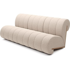 Domimeble 3 Seater Sofa with Unique Design, Made of High Quality Wood, Easy Clean Polyester Fabric, No Assembly Required Product (Catch Me 2)