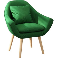 Kjly Couches Sofas Garden Chairs Comfortable Leisure Padded Chair Sofa Slipcover Office Fashion Sofa Armchair 73 x 40 x 76 cm / 28.7 x 15.7 x 29.9 inches (Colour: Green)