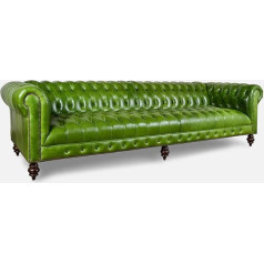 Jvmoebel XXL liels dīvāns dīvāns Chesterfield 240 cm spilvenu dīvāni 4 sēdvietas ādas tekstils #275