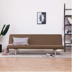 Camerina Sofa lova Rudos spalvos poliesterio mikropluošto audinio grindų sofa su miego funkcija