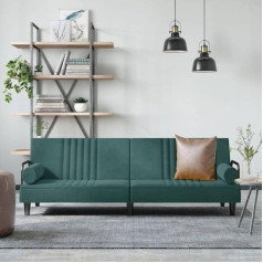 Tidyard Sofa Bed with Armrests Day Bed Sofa Bed Sofa Bed Sofa Bed Folding Sofa Couch Sofa Couch Set Sofa Set Sofa Set Bed Upholstered Sofa for Living Room Bedroom Dark Green Velvet