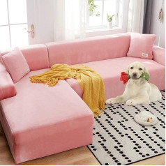 Plīša dīvāna pārvalks 3 spilvenu dīvānam, samta dīvāns, elastīgs krēsls pārklāj mēbeļu dīvāns Loveseat Cover Protector