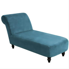 ‎Osvaw OSVAW Chaise Lounge Slipcover Velvet Chaise Lounge Chaise Lounge Cover Lounge Chaise Protective Cover Furniture Protection for Living Room Ultra Soft Machine Washable (Malachite Blue)