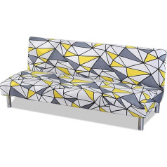 ‎Vanderhome VanderHOME Dīvāna pārvalks bez roku balstiem 3 sēdvietām Modern Print Stretch Bed Couch Protective Cover Non-Slip Spandekss Elastīgs bezroku dīvāna pārvalks (3 sēdvietas, spogulis)