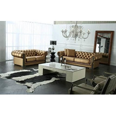 Jvmoebel Elegant Style Sofa Set Couch Upholstered Seat Set Sofas Couchen Leather Textile Upholstery