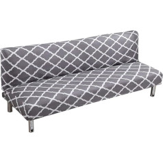 ele ELEOPTION Dīvāna pārvalks bez roku balstiem, moderns apdrukas dīvāna pārvalks 3 sēdvietām bez roku balstiem Stretch Couch Cover Bez roku dīvāna gultas pārvalks izvelkamam dīvānam bez roku balstiem, 180-210 cm