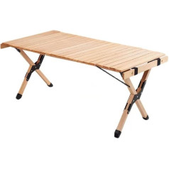 0.6/0.9/1.2M pārnēsājams piknika galds Viegls ritošais galds Zema profila pārnēsājams piknika galds ar vienkāršu pārnēsājamo somu āra ēdienu gatavošanai, pludmalei, piknikam ( Krāsa: A , S : 90*50*43CM