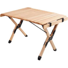 0.6/0.9/1.2M pārnēsājams piknika galds Viegls ritošais galds Zema profila pārnēsājams piknika galds ar vienkāršu pārnēsājamo somu āra ēdienu gatavošanai, pludmalei, piknikam ( Krāsa : A , S : 60*45*43CM