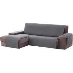 ‎Textil-Home Textil-Home Adele Chaise Lounge dīvāna pārvalks, aizsargs dīvānam ar kreiso un labo roku Izmērs: 240 cm. (Skats no priekšpuses)