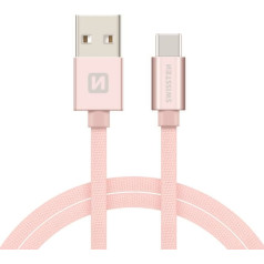 Swissten Textile Универсальный Quick Charge 3.1 USB-C USB Кабель данных 1.2м