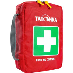 Tatonka First Aid Kit Compact - Erste Hilfe Set mit umfangreichem Inhalt - U. a. Rettungsdecke, Checkliste und Spickzettel für die Erstversorgung - Für Outdoor, Wandern, Trekking - 18 x 12,5 x 5,5 cm