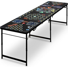 CampFeuer Beer Pong Table | Foldable 6 in 1 Multigame Table | Beer Pong Table for Rage Cage, Drinking Game Set, Schnapps Pong, Pong Game | Beer Pong Tables, Beer Pong Table, Drinking Game Table, Party