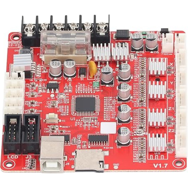 Anet A8 PLUS 3D printera pamatplate, iebūvēta pamatplate ar USB interfeisu, laba siltuma izkliedēšana, atbalsta rampas 1,4 2004 LCD un 12864 LCD vadības plates